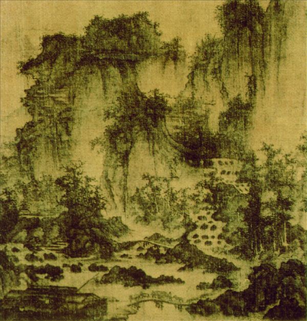 318,国画,国画山水,李成,《茂林远岫图》